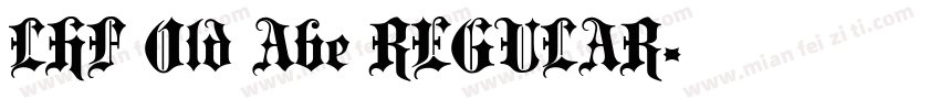 LHF Old Abe REGULAR字体转换